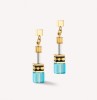 Coeur de Lion Gold Turquoise Drop Earrings 2838/21-0616