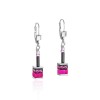 Coeur De Lion Silver & Pink Drop Earrings 4409/20-1500
