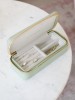 Stackers Medium Zipped Travel Jewellery Box  - Sage Green