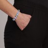 Dyrberg Kern Conian Silver Bracelet - Light Blue/Violet