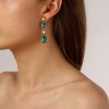 Dyrberg Kern Cornelia Gold Earrings - Green/Golden