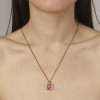 Dyrberg Kern Kelly Gold Necklace - Pink
