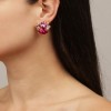Dyrberg Kern Emma Gold Earrings - Light Rose