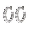 Dyrberg Kern Gretia Silver Earrings - Crystal