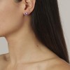 Dyrberg Kern Noble Silver Earrings - Violet