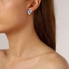 Dyrberg Kern Viena Silver Earrings - Blue/Violet