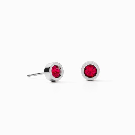 Coeur de Lion Silver Red Earrings 0228/21-0317