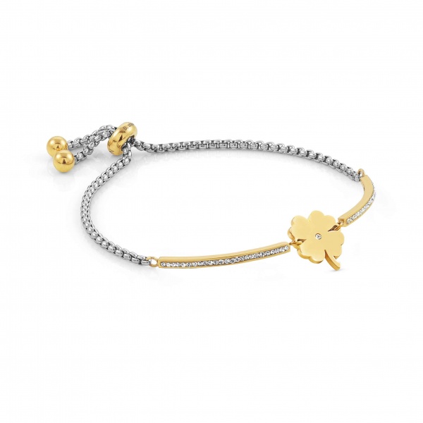 Nomination Milleluci Gold & Silver Four Leaf Clover Bracelet