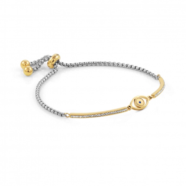 Nomination Milleluci Gold & Silver Greek Eye Bracelet