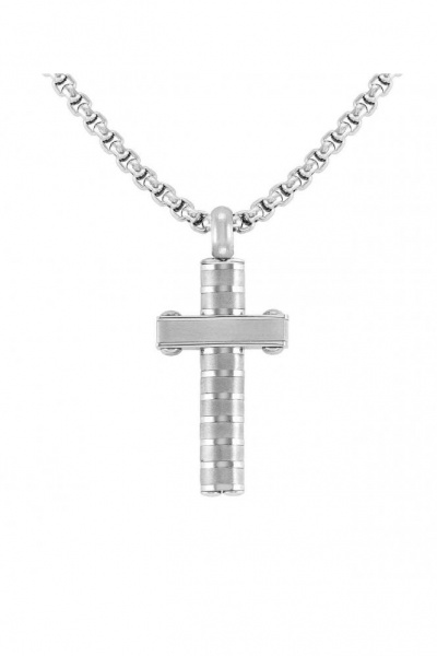 Nomination Silver Strong Cross Necklace - Stainless Steel
