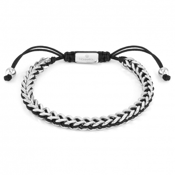 Nomination B-Yond Fishbone Steel & Nautical Cord Bracelet