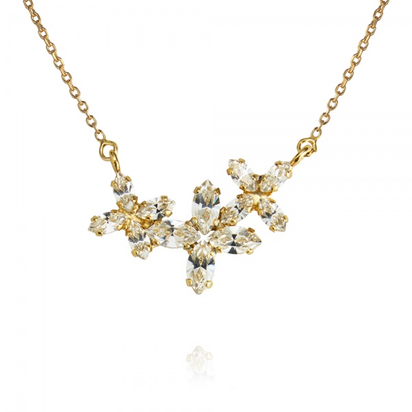 Caroline Svedbom Gold Multi Star Necklace - Crystal