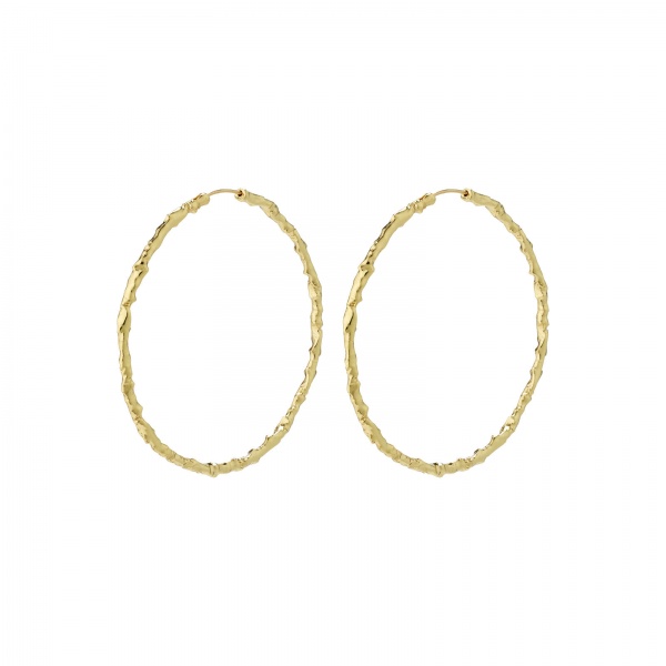 Pilgrim Earrings Sun Gold Large Hoops