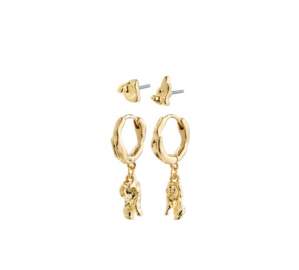 Pilgrim Sea Gold 2-in-1 Earrings