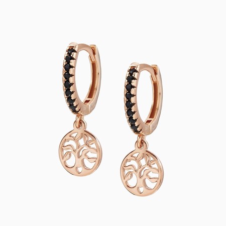 Nomination Chic & Charm Rose Gold Tree of Life Earrings