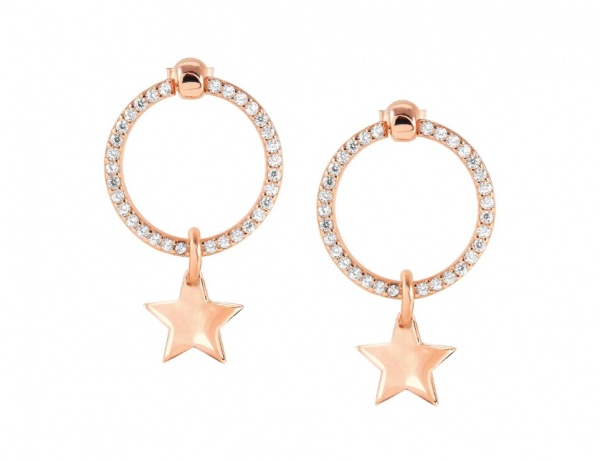 Nomination Chic & Charm Celebration Rose Gold Star Earrings