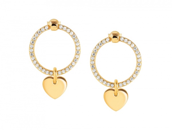 Nomination Chic & Charm Celebration Gold Heart Earrings