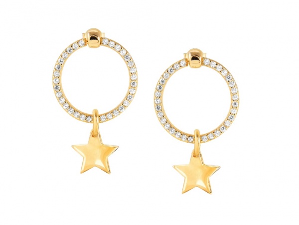 Nomination Chic & Charm Celebration Gold Star Earrings