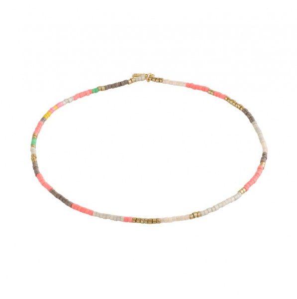 Pilgrim Alison PInk & Gold Ankle Chain