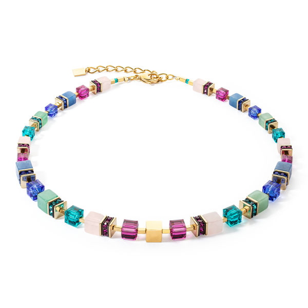 Coeur de Lion Gold Multicolour Gemstone Necklace 3039/10-1561