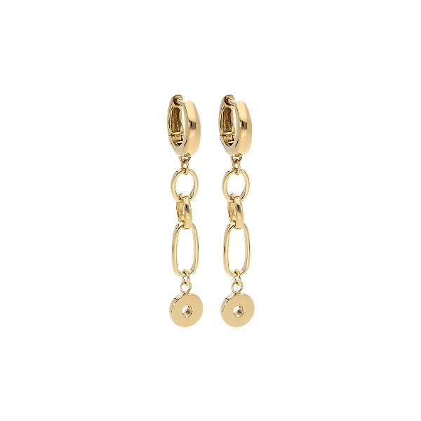 Qudo Gold Earrings Amoa 5cm