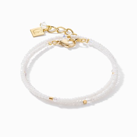 Coeur de Lion Gold & White Bracelet 5033/30-1416