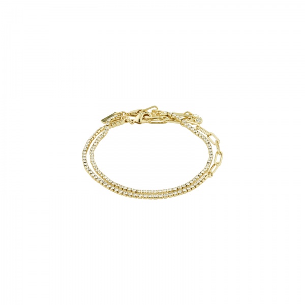 Pilgrim Bracelet Rowan Gold - Set of 2