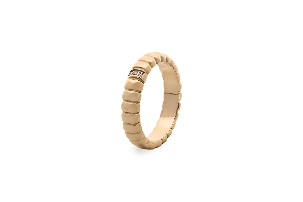 Qudo Gold Ring Vinovo - Size 58