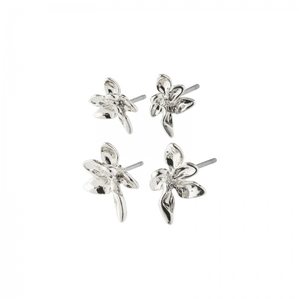 Pilgrim Earrings Riko Silver - Set of 2