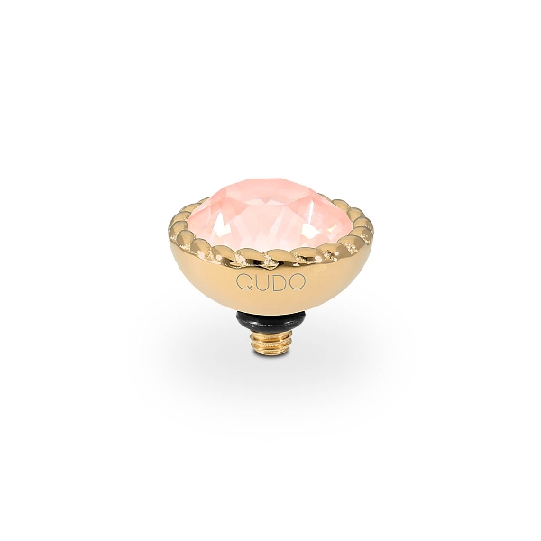 Qudo Gold Topper Bocconi 11mm - Crystal Flamingo Ignite