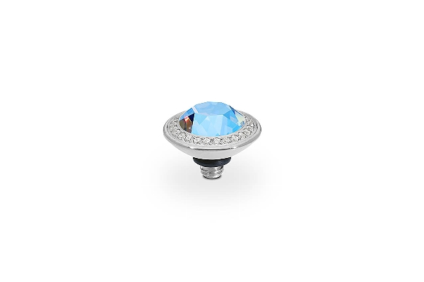 Qudo Silver Topper Tondo Deluxe 9mm - Light Sapphire Shimmer