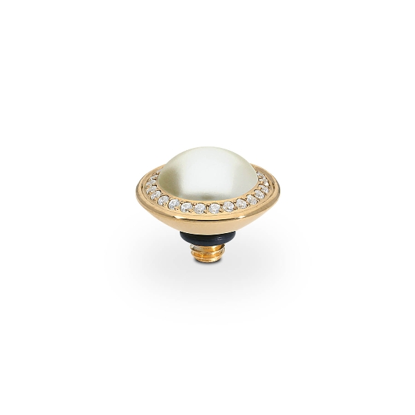 Qudo Gold Topper Tondo Deluxe 9mm - Cream Pearl