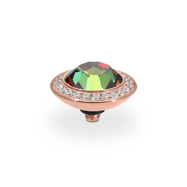 Qudo Rose Gold Topper Tondo Deluxe 13mm Vitrail Medium McCloys Jewellery