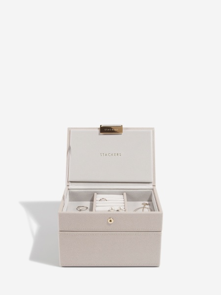 Stackers Mini Jewellery Box Set - Taupe