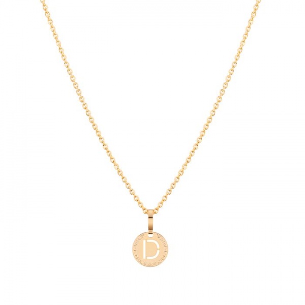 Rebecca Gold D Initial Necklace