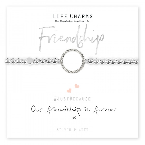 Life Charms Our Friendship Is Forever Bracelet