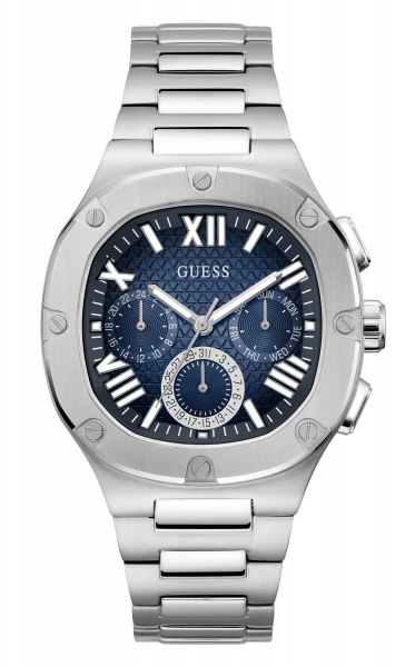 Guess Mens Headline Silver Watch GW0572G1 McCloys Jewellery