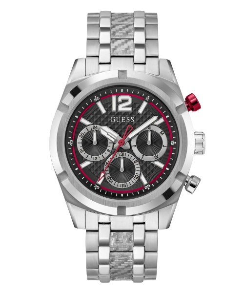 Guess Gents Resistance Silver Watch - GW0714G1