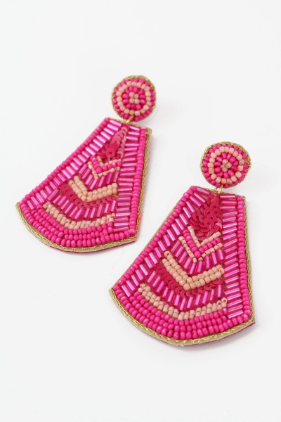 My Doris Pink Block Earrings