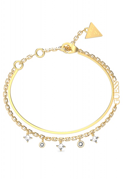Guess Perfect Liaison Gold Charm Bracelet - UBB03068YGWHL
