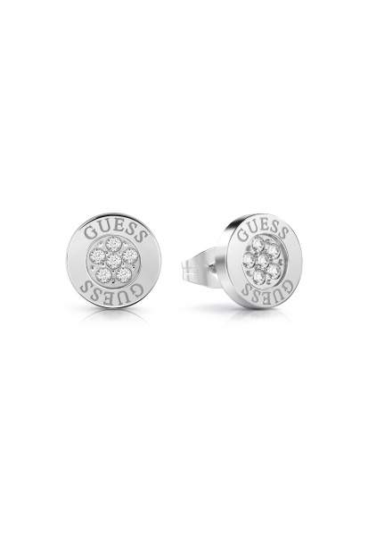 Guess Studs Party Silver Crystal Earrings - UBE02158RH