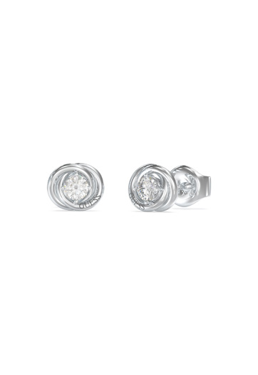 Guess Perfect Silver Stud Earrings - UBE04065RH