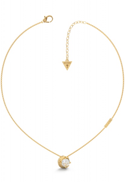 Guess Moon Phases Gold & Crystal Necklace UBN01190YG