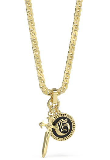 Guess Gents South Alameda Gold Necklace - UMN04023YGBK
