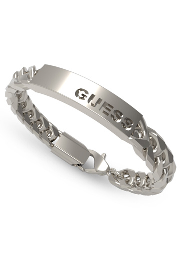 Guess Gents X Logo Silver Bracelet - UXB03004STL