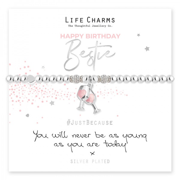 Life Charms Happy Birthday Bestie Bracelet