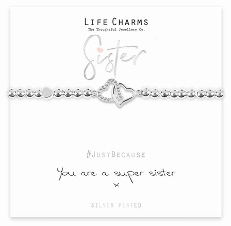 Life Charms You Are A Super Sister Bracelet