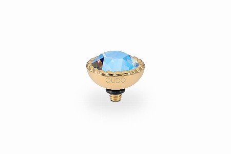 Qudo Gold Topper Bocconi 11mm - Light Sapphire Shimmer