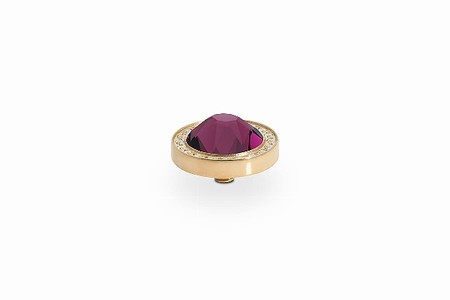 Qudo Gold Topper Canino Deluxe 10.5mm - Amethyst