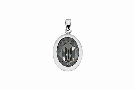 Qudo Silver Pendant Tivola Big - Silver Night